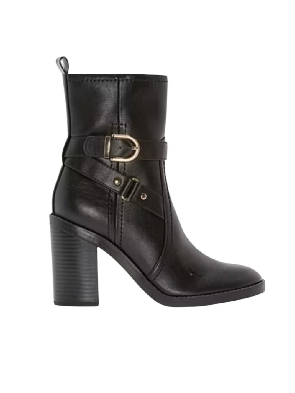 MOTO BLOCK HEEL ANKLE BOOTS NWT SZ 9½